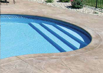 Nexus Pool Stair - Full End Radius Interior Pool Step